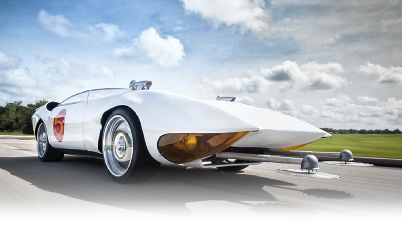 Illustration for article titled Driving The World's Only Official Street Legal Speed Racer Mach 5